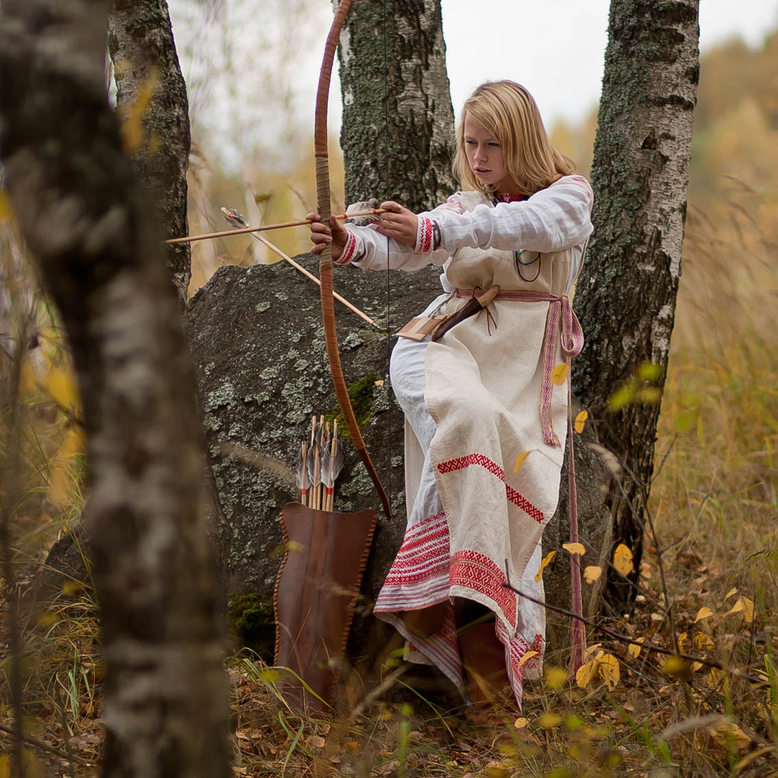 Sexy photo Girls in Slavic costumes in Kouliacan